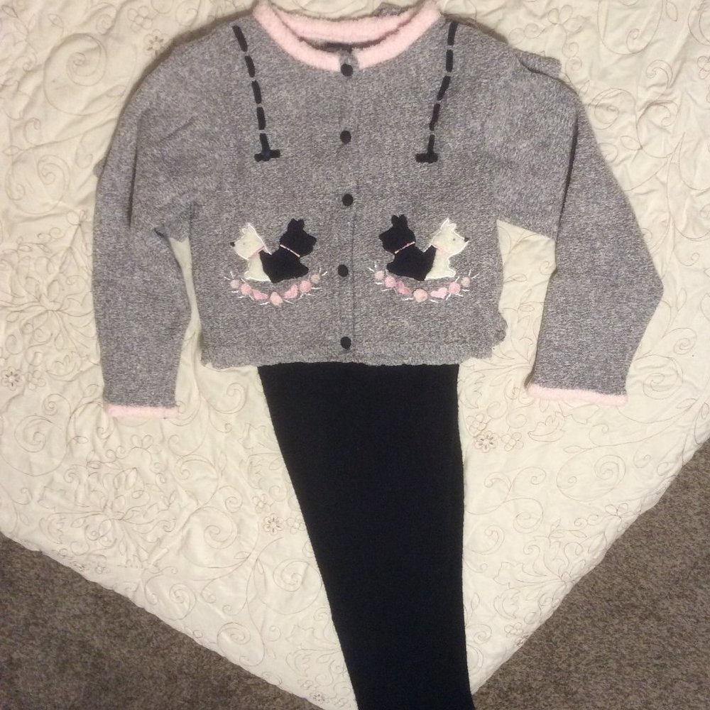 Girl's sweater long sleeve set